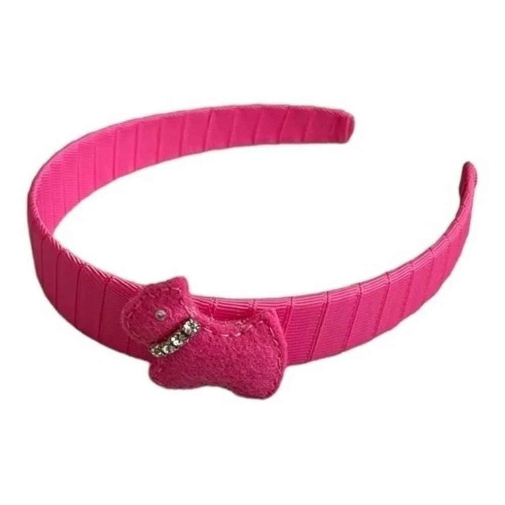 Pink Fancy Rhinestone Doggie Headband Hair Band Accessory Handmade NWOT
